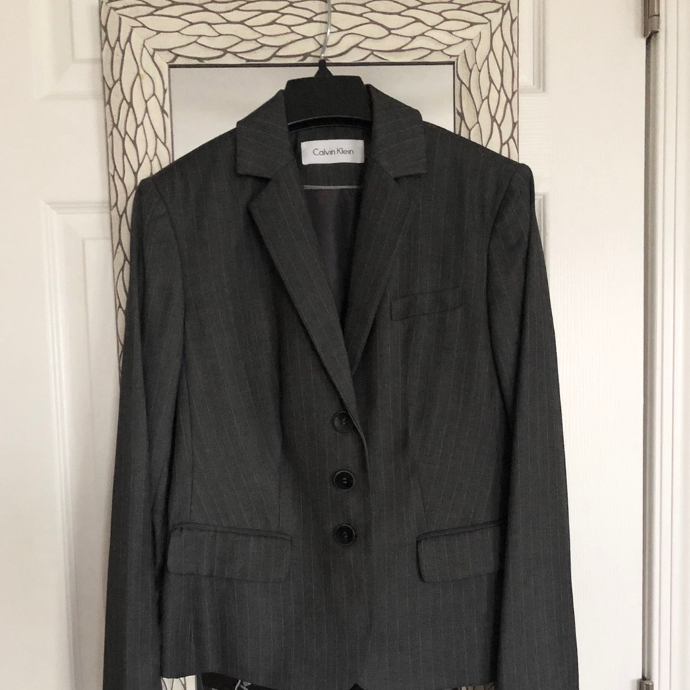 Calvin Klein Pinstripe Blazer